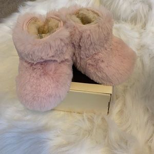 Ugg Pink Bow Fluffy Boot